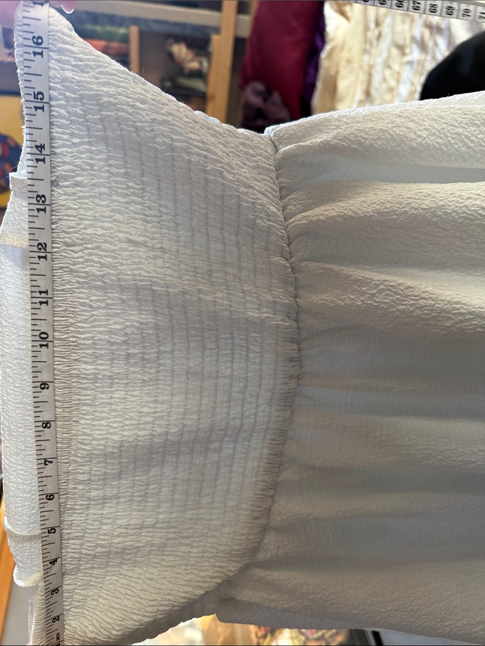 SHEIN White Textured Tie-Strap Mini Dress - Picture 4 of 5